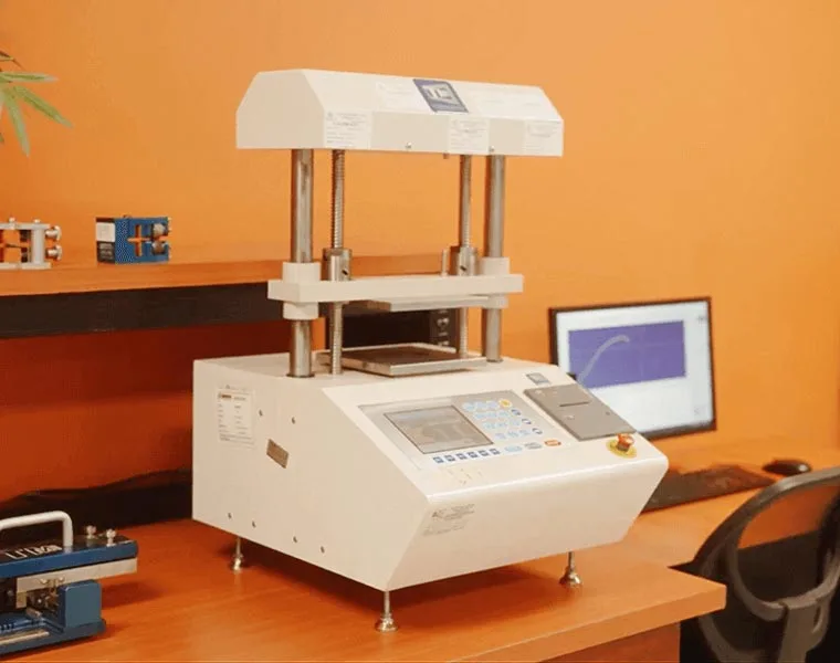 Equipo de pruebas del laboratorio de calidad